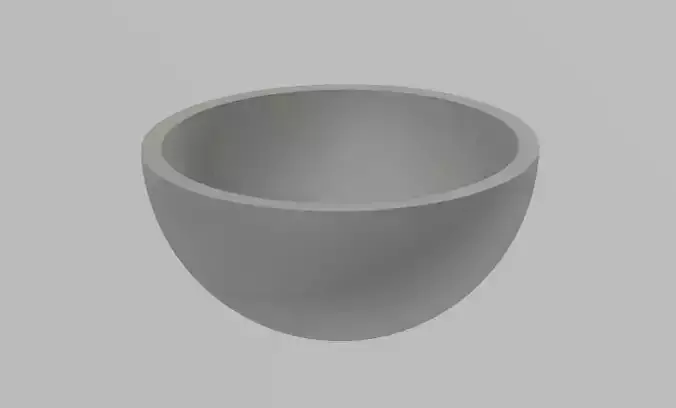 Half sphere 3D model