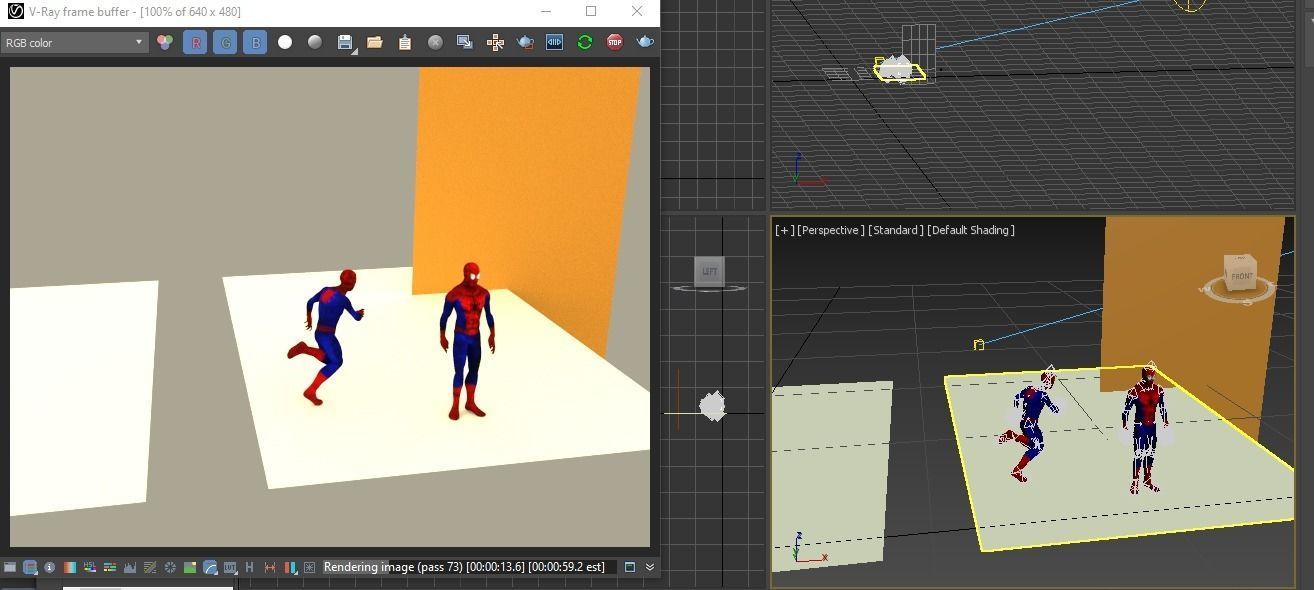 spiderman two spider - men 3D model_3