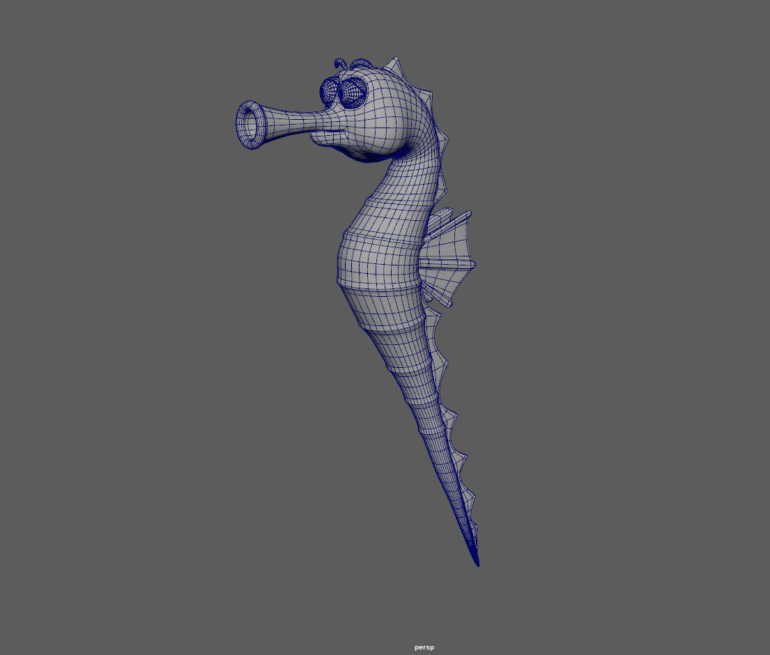 Seahorse 3D model_15