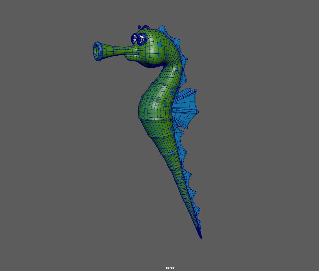 Seahorse 3D model_14