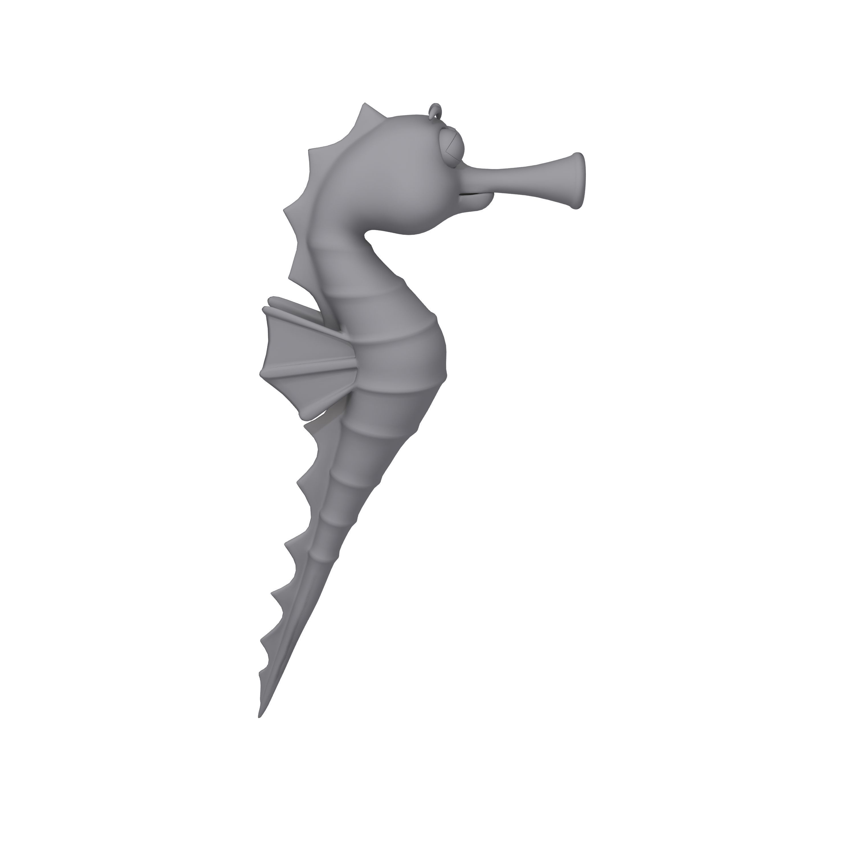 Seahorse 3D model_6