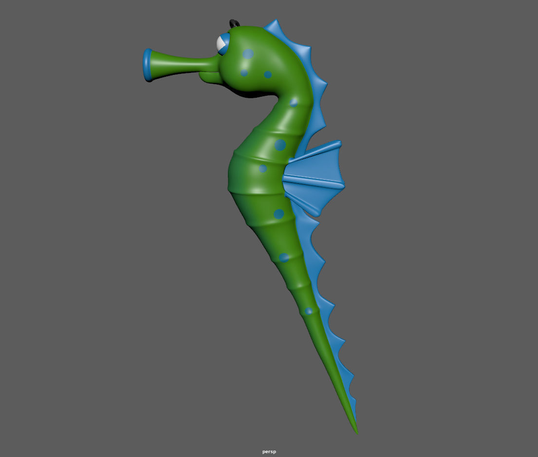 Seahorse 3D model_12