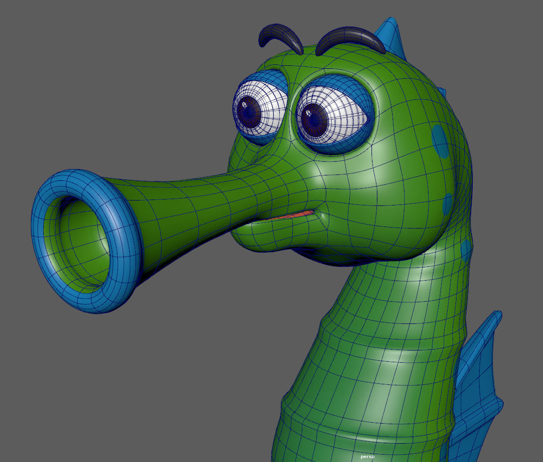Seahorse 3D model_17
