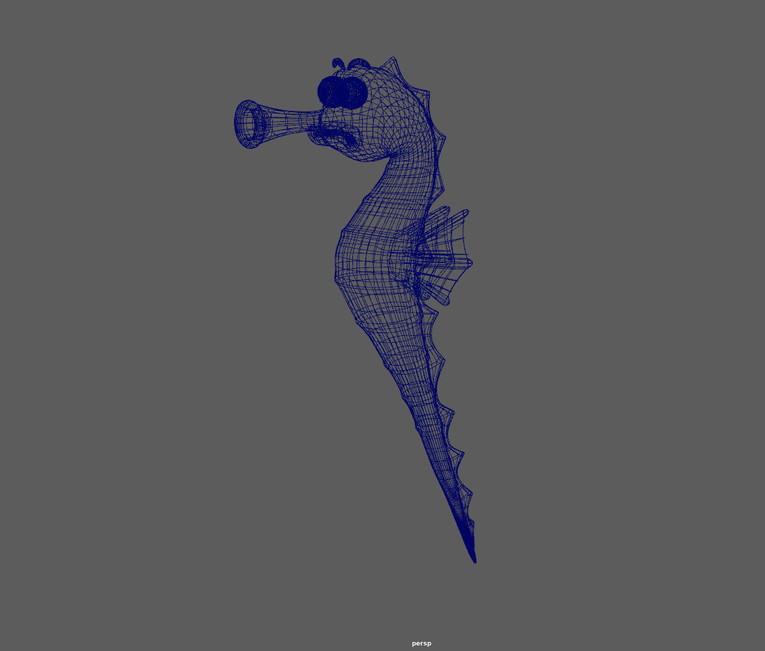 Seahorse 3D model_16