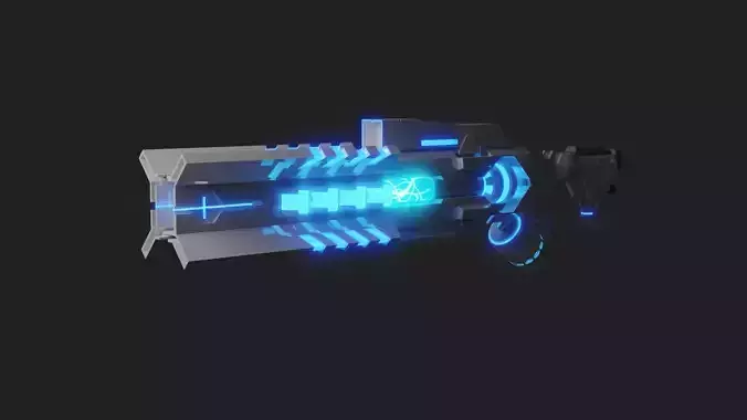 Sci-fi Energy Gun Free 3D model