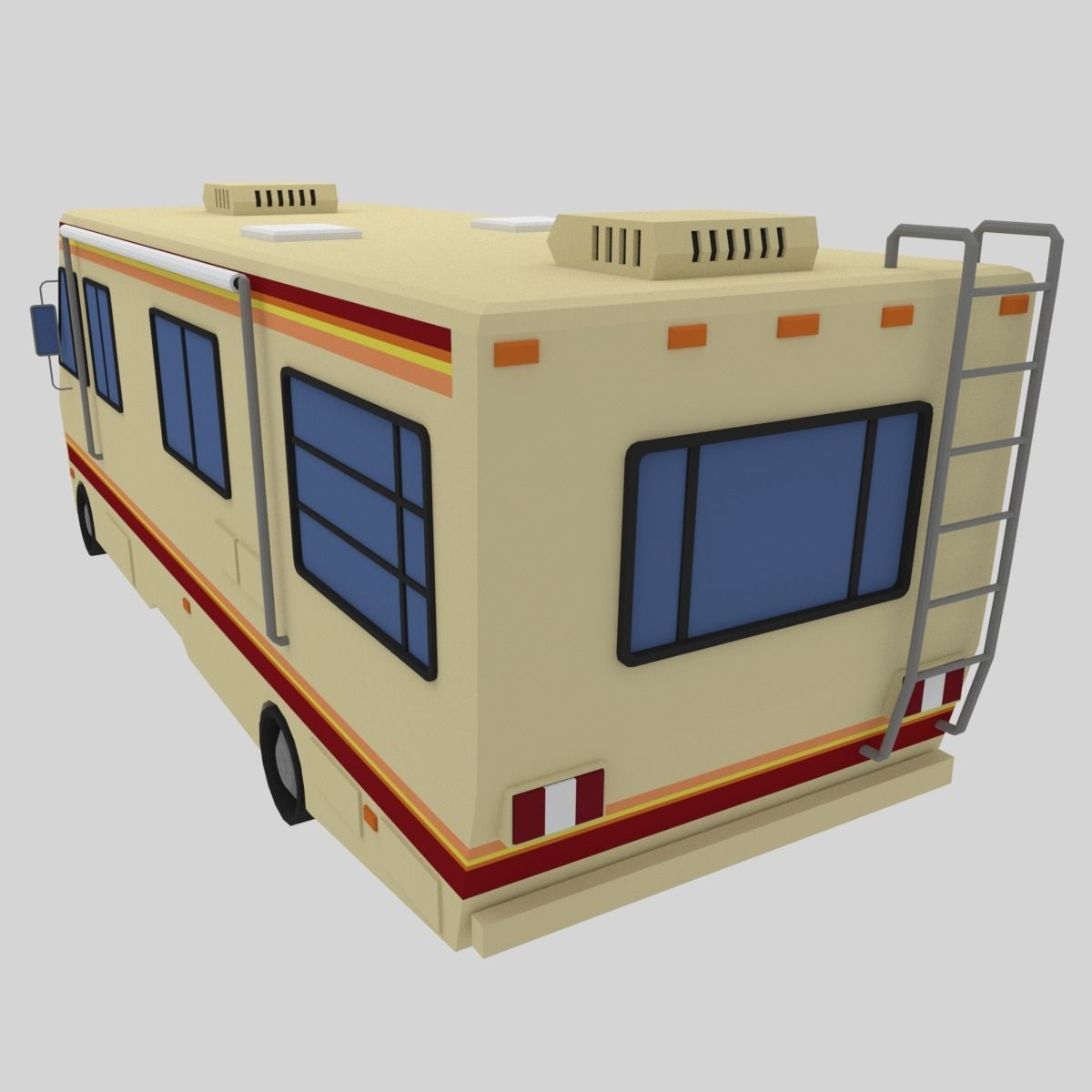 RV - Low Poly breaking bad Low-poly 3D model_3