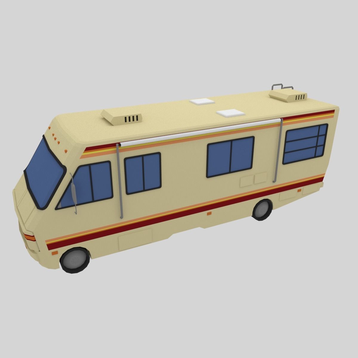 RV - Low Poly breaking bad Low-poly 3D model_2