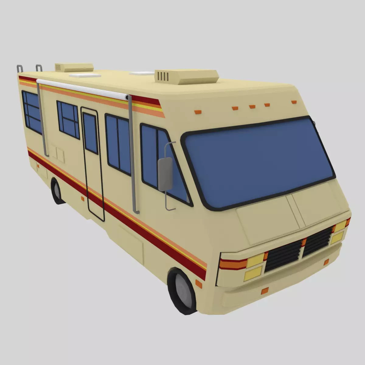 RV - Low Poly breaking bad Low-poly 3D model_0