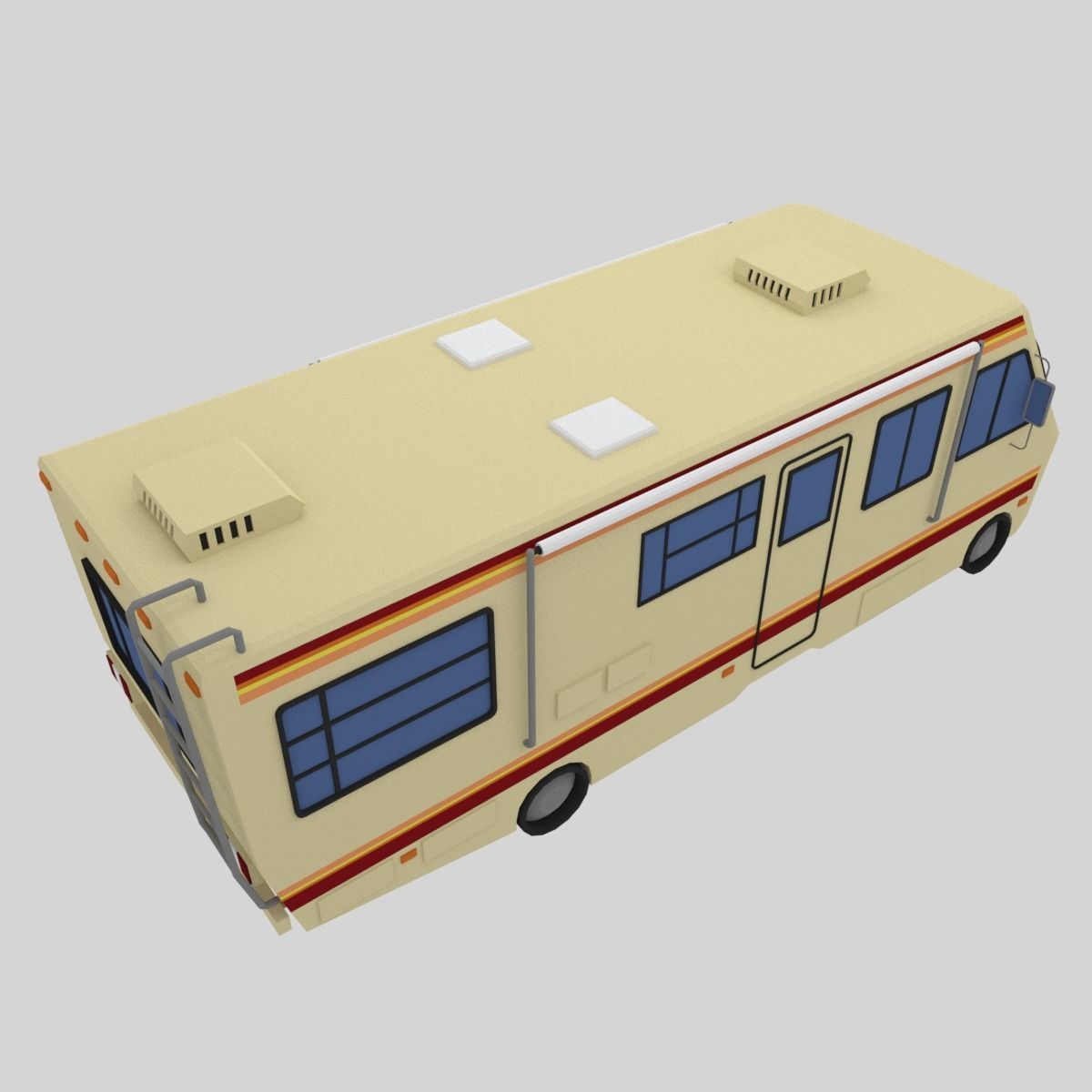 RV - Low Poly breaking bad Low-poly 3D model_4
