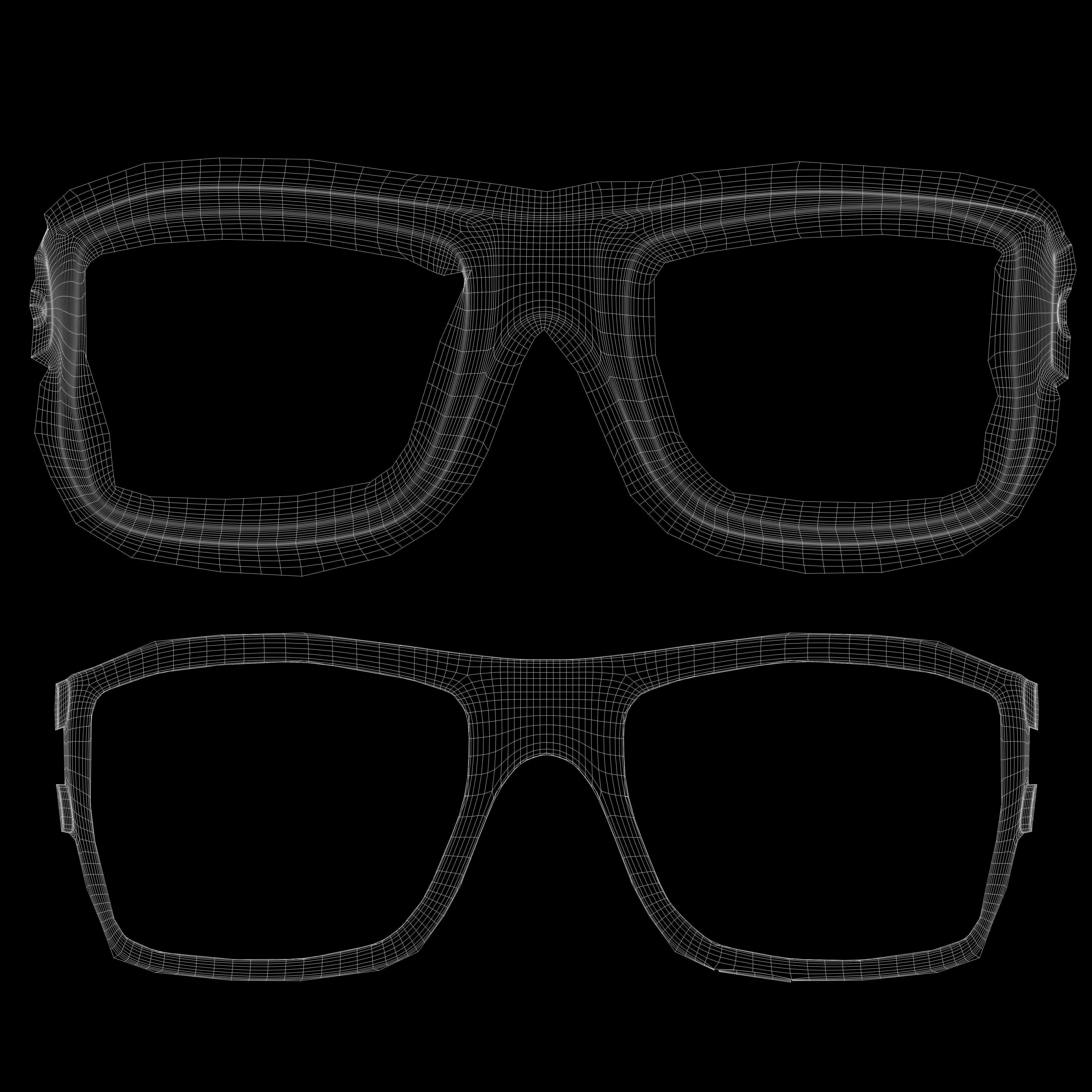 Eyeglasses for Men and Women 3D print model_10