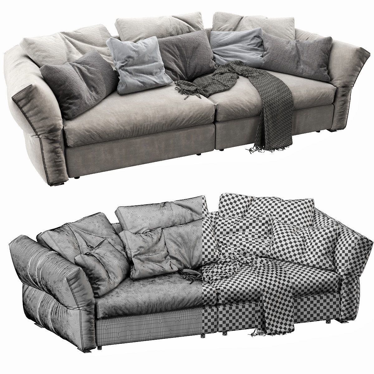 Flexform Newbridge 3D model_5