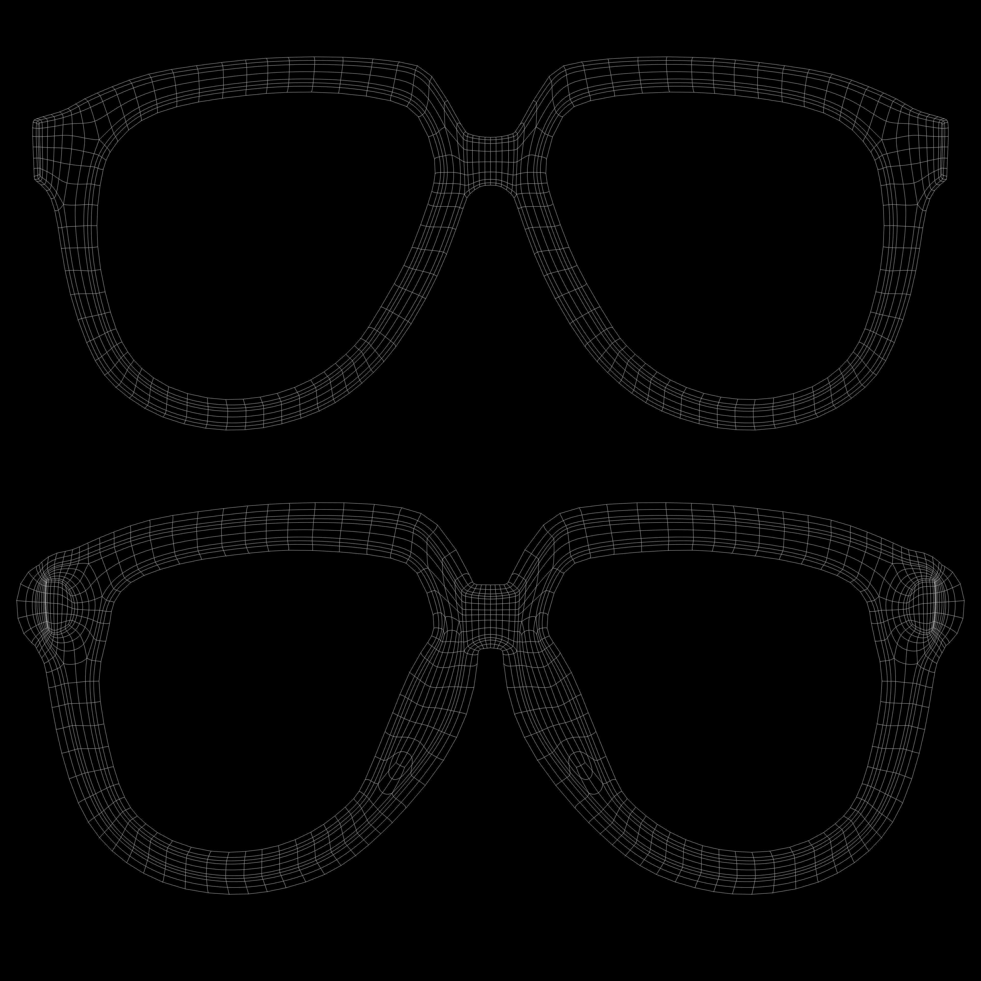 Eyeglasses for Men and Women 3D print model_5
