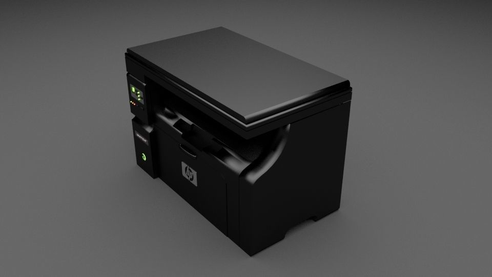 HP LaserJet Pro M1132 MFP free 3D model | CGTrader