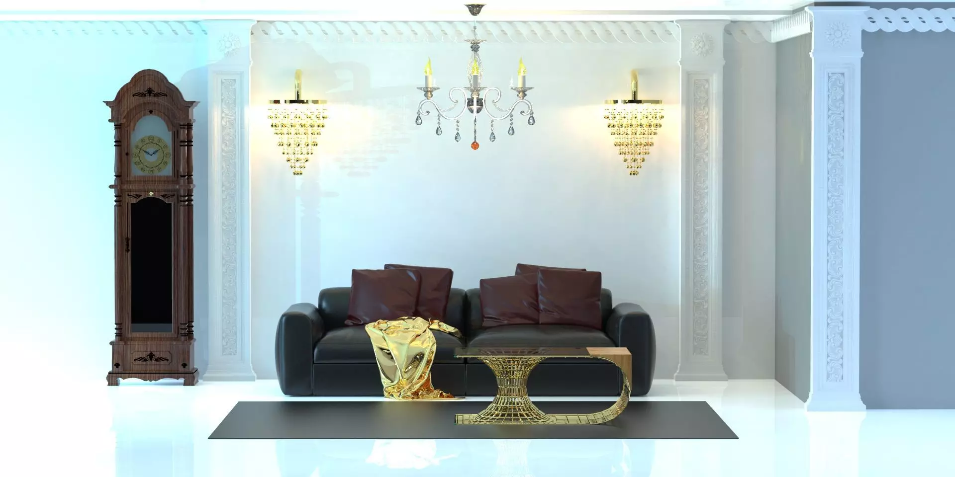 classic hall Design 3D model | CGTrader