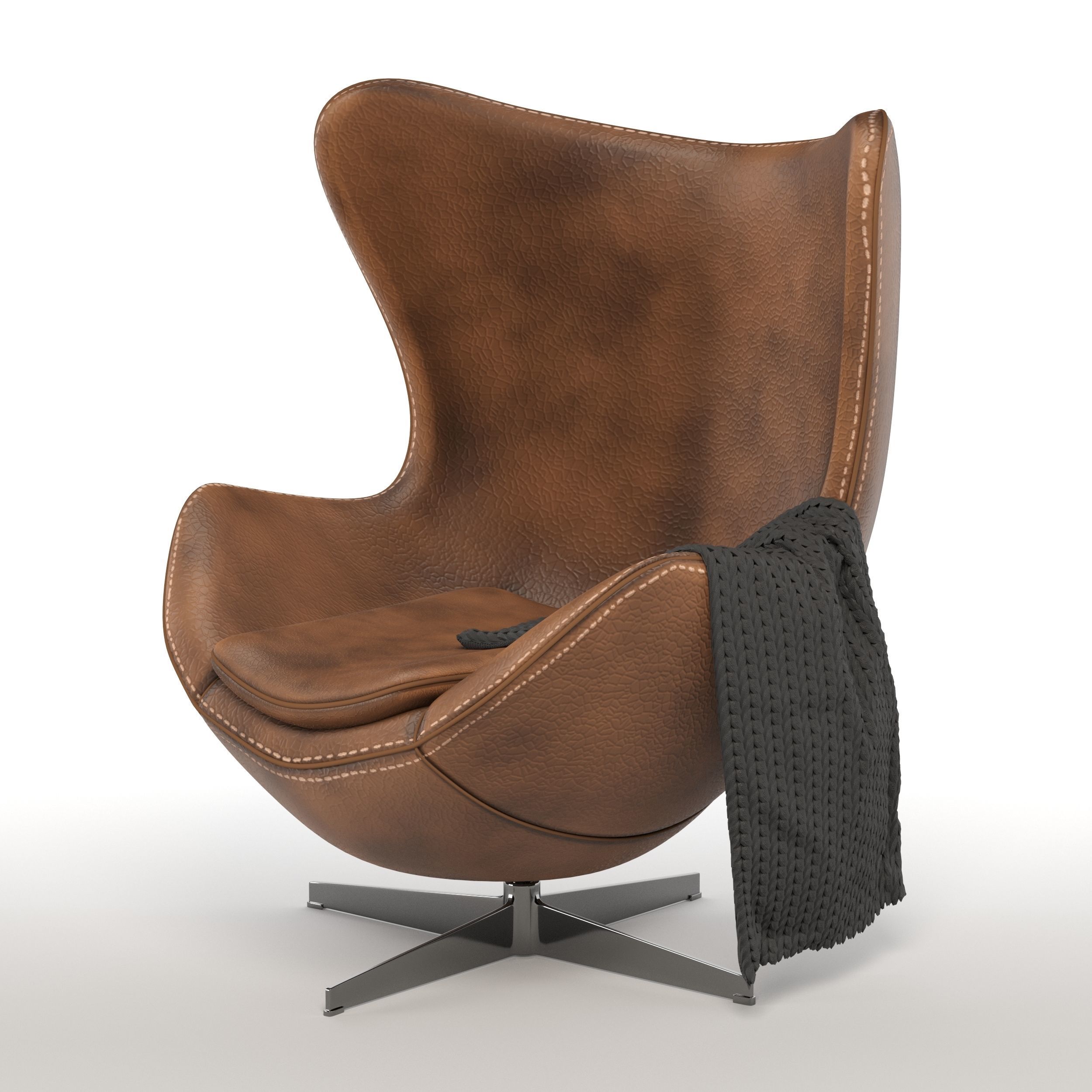 Egg chair 3D model_7