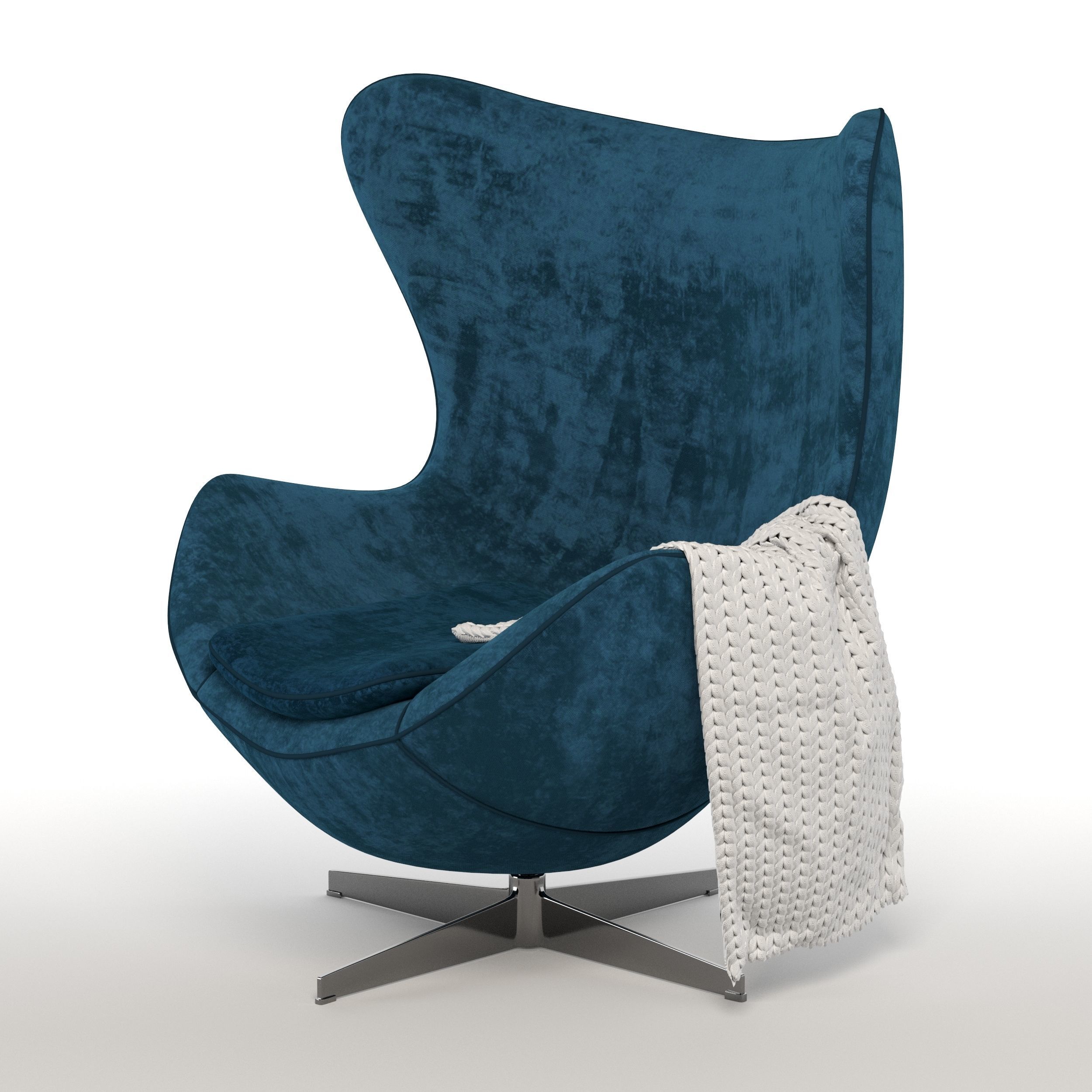 Egg chair 3D model_8