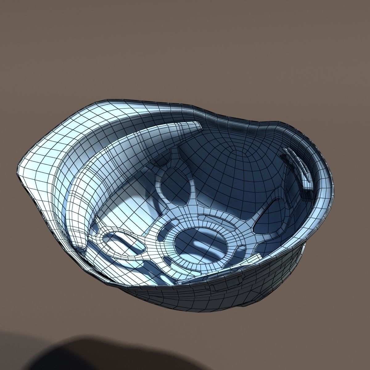 Low Poly Safety Helmet  Unity and Unreal Low-poly 3D model_9