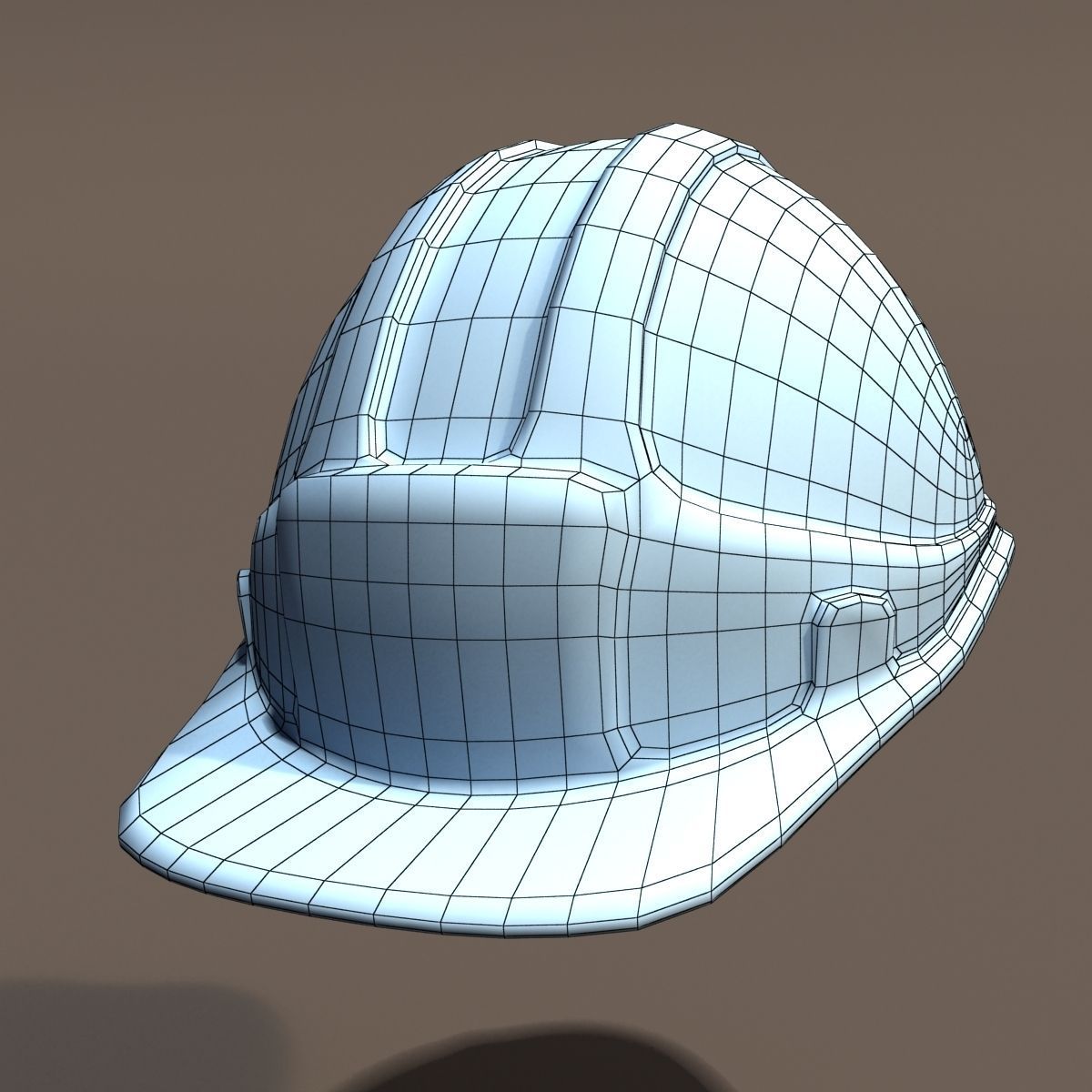 Low Poly Safety Helmet  Unity and Unreal Low-poly 3D model_10