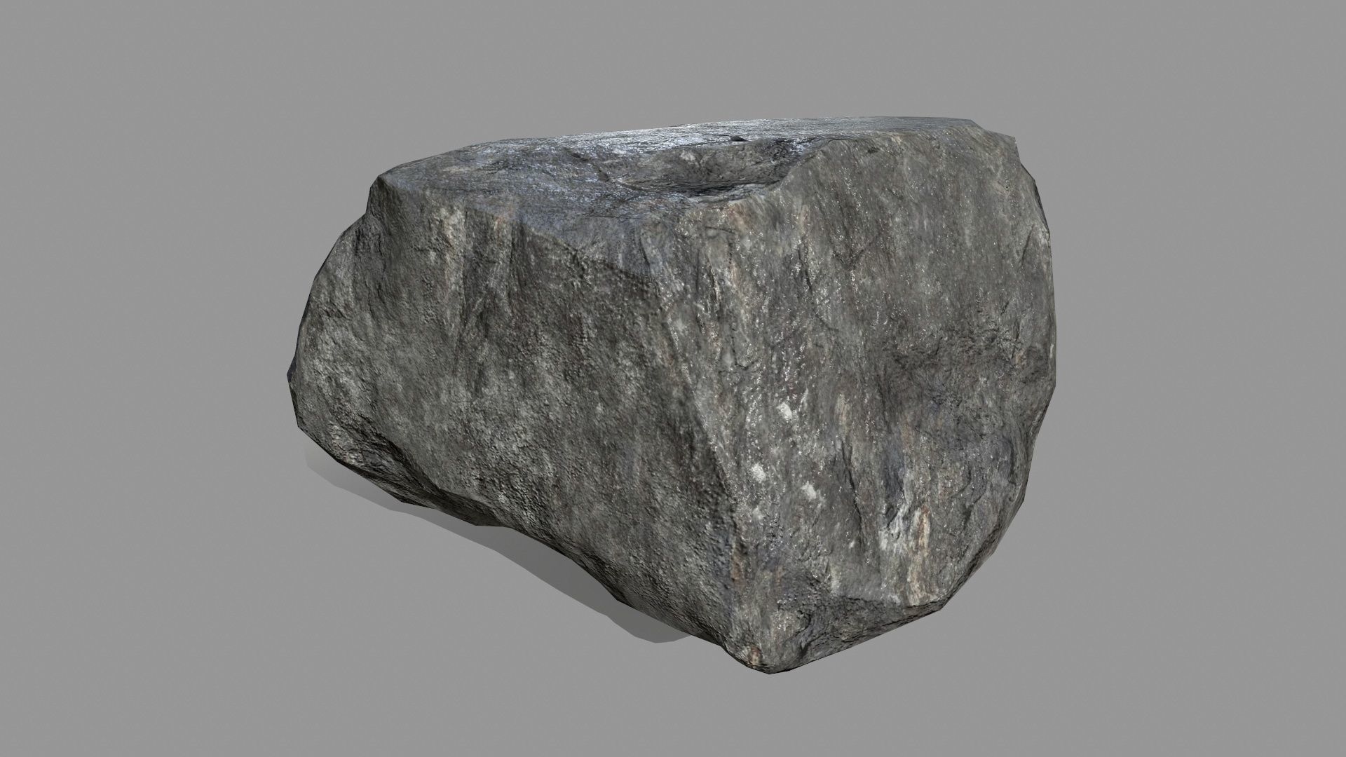 Rock Set Low-poly 3D model_5