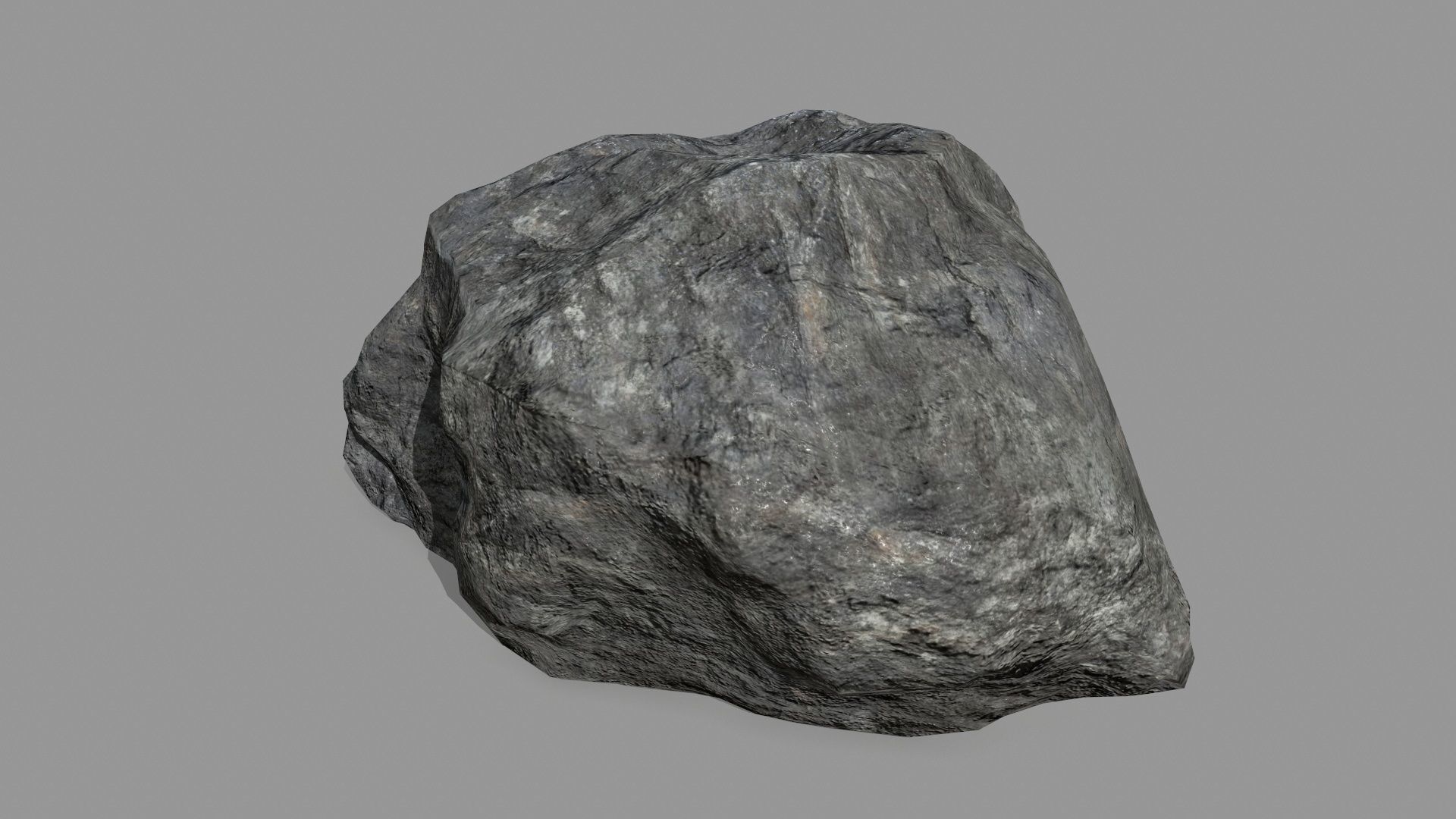 Rock Set Low-poly 3D model_9