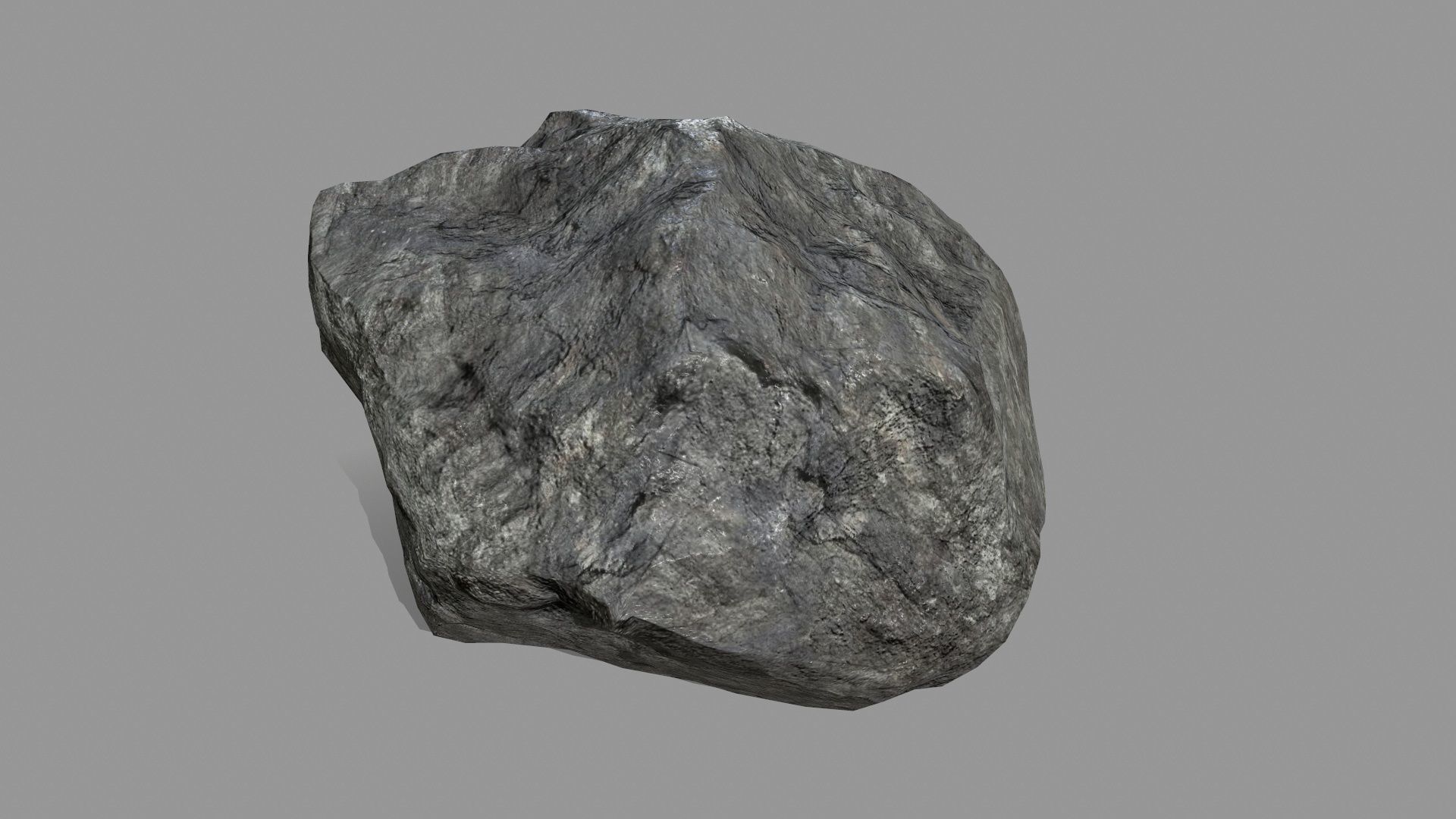 Rock Set Low-poly 3D model_8