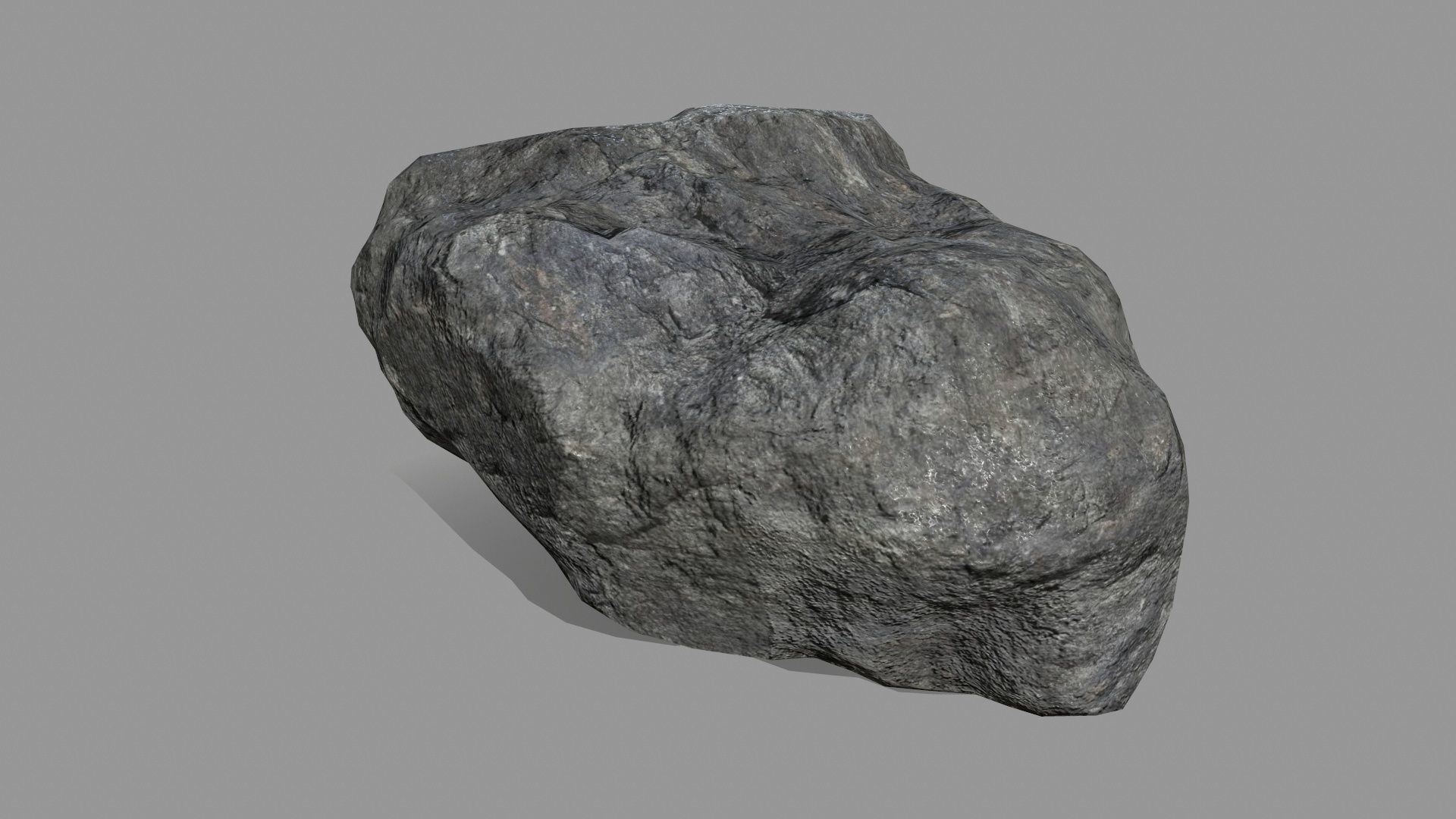 Rock Set Low-poly 3D model_12