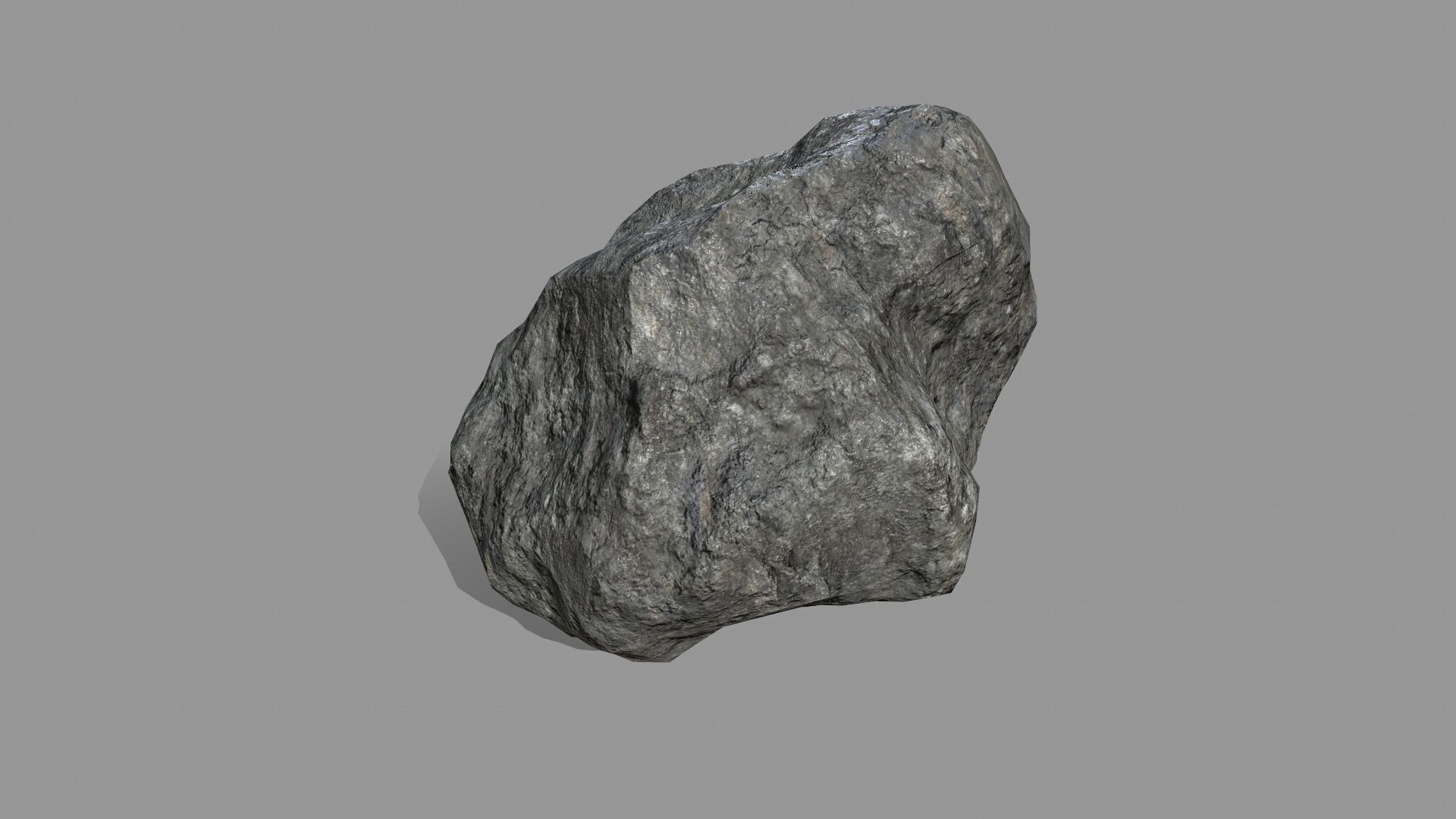Rock Set Low-poly 3D model_4