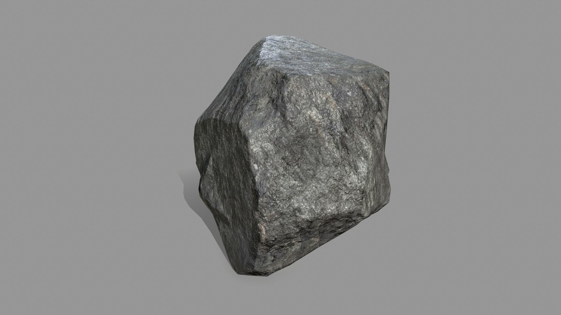 Rock Set Low-poly 3D model_3