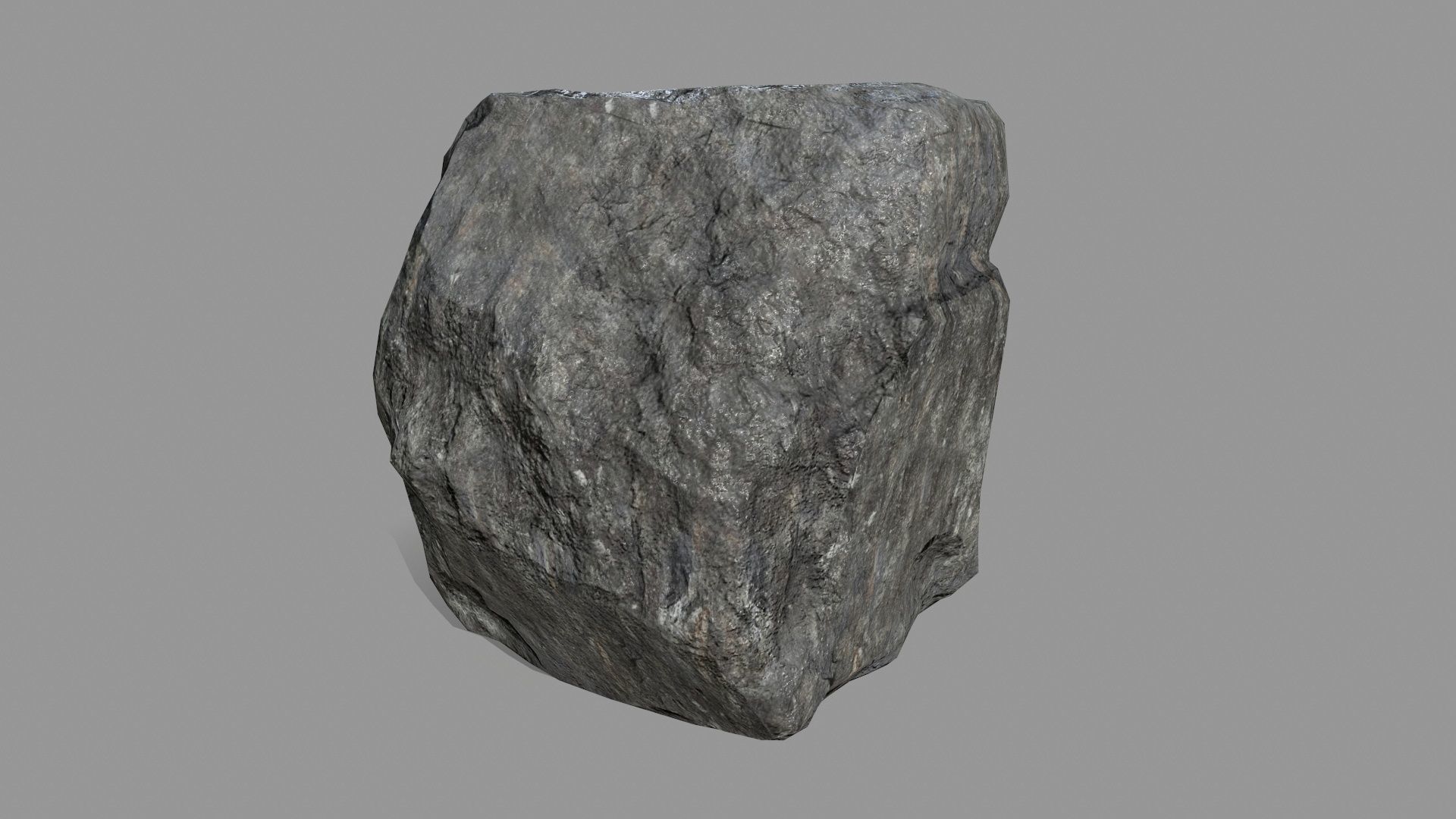 Rock Set Low-poly 3D model_6