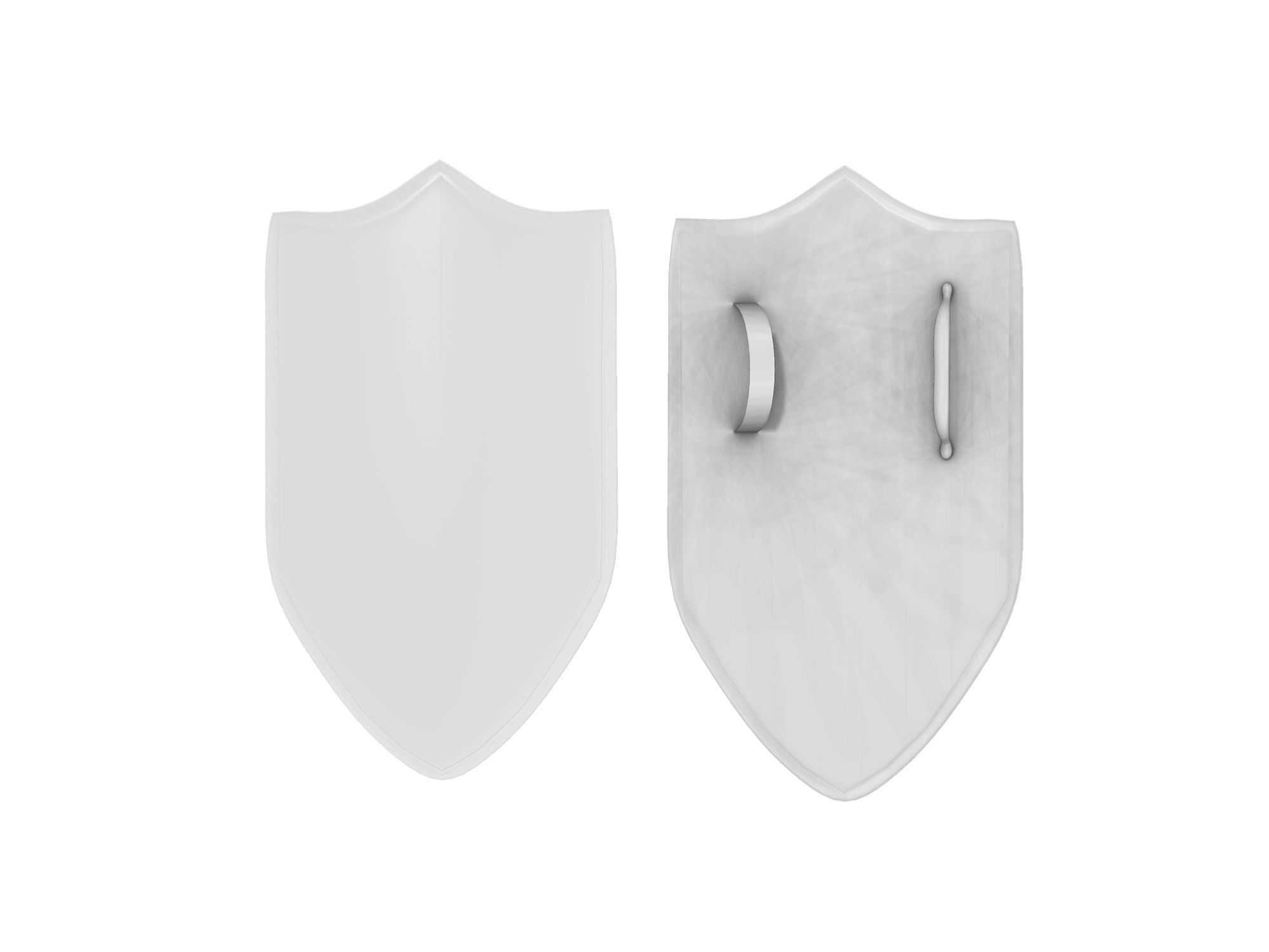 Knight Character With Shield And Sword Low-poly 3D model_5