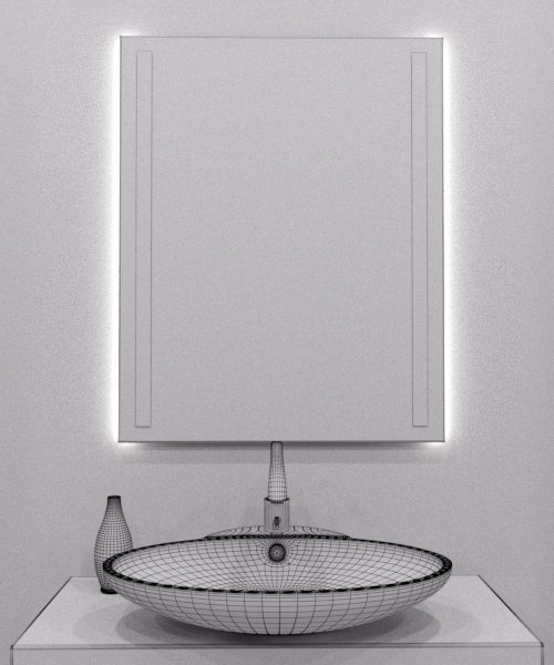 Illuminated Mirror 34 3D model_4