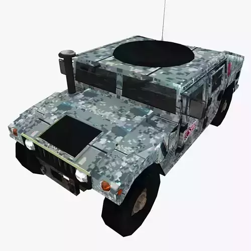 Hummer HMMWV Free low-poly 3D model