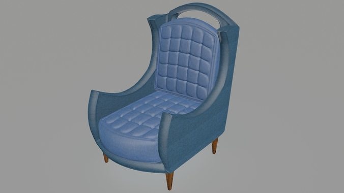 Backside whole armchair 3D model