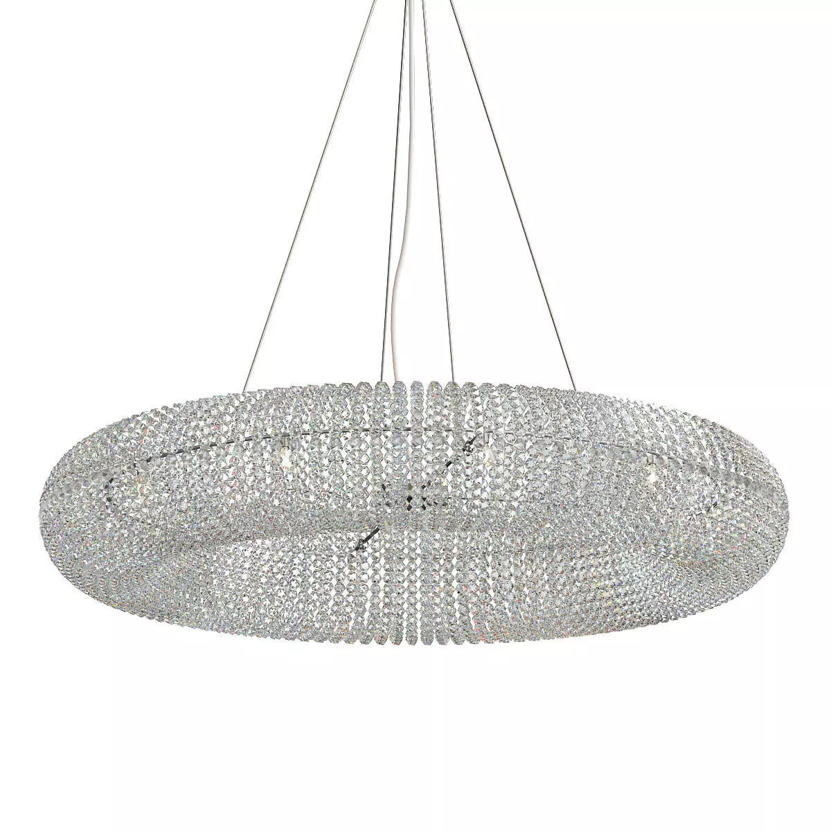 Crystal Halo Chandelier 41 3D model_0