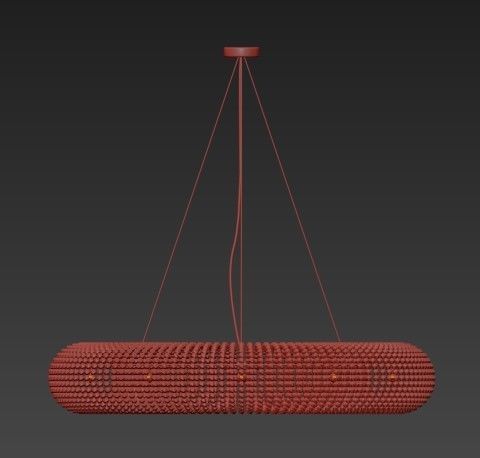 Crystal Halo Chandelier 41 3D model_4