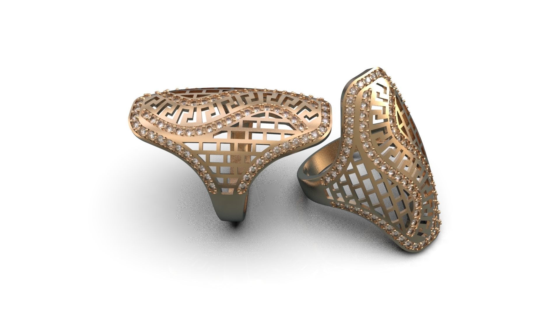 Openwork ring A0-301211 3D print model_1