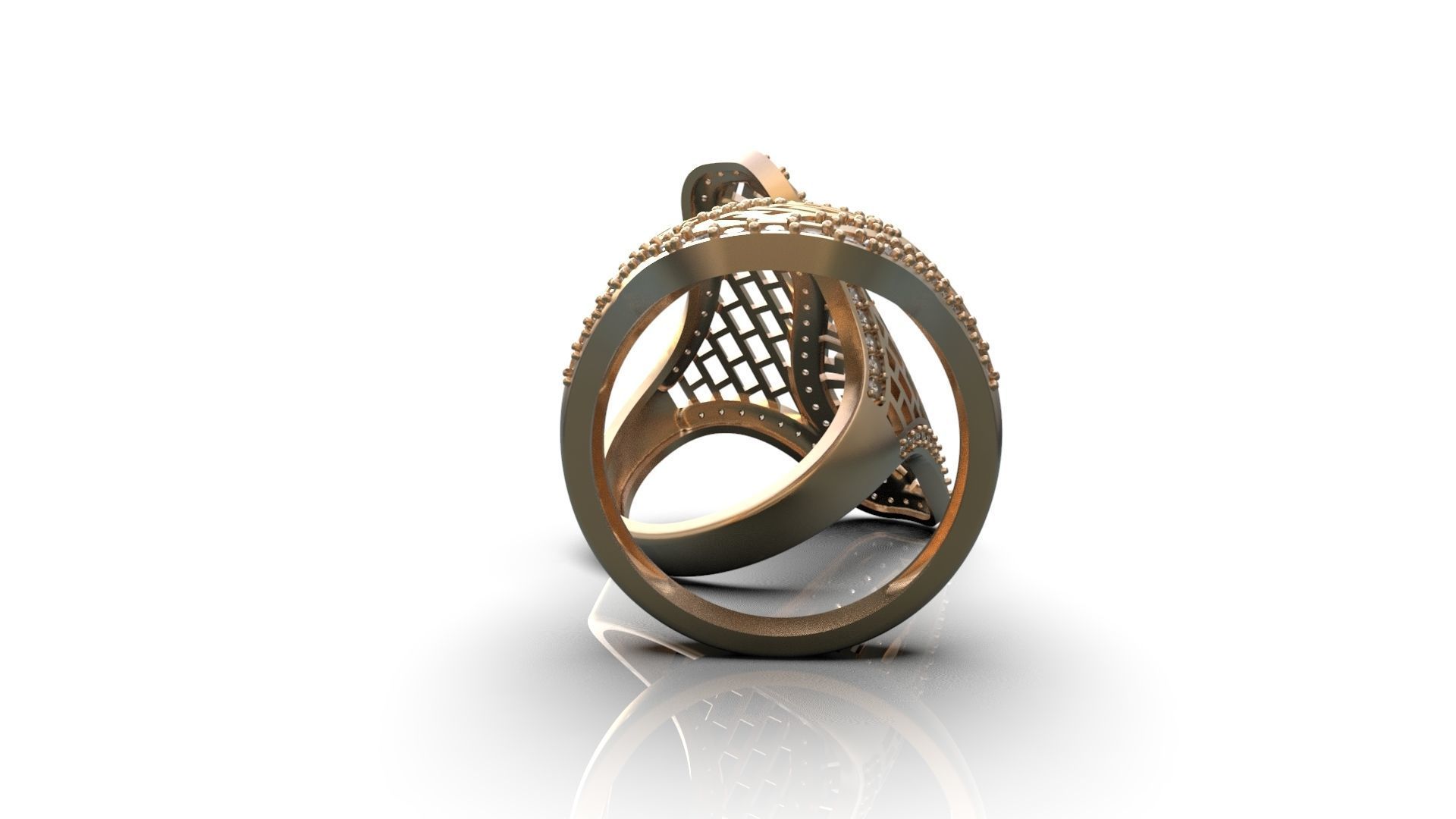 Openwork ring A0-301211 3D print model_2