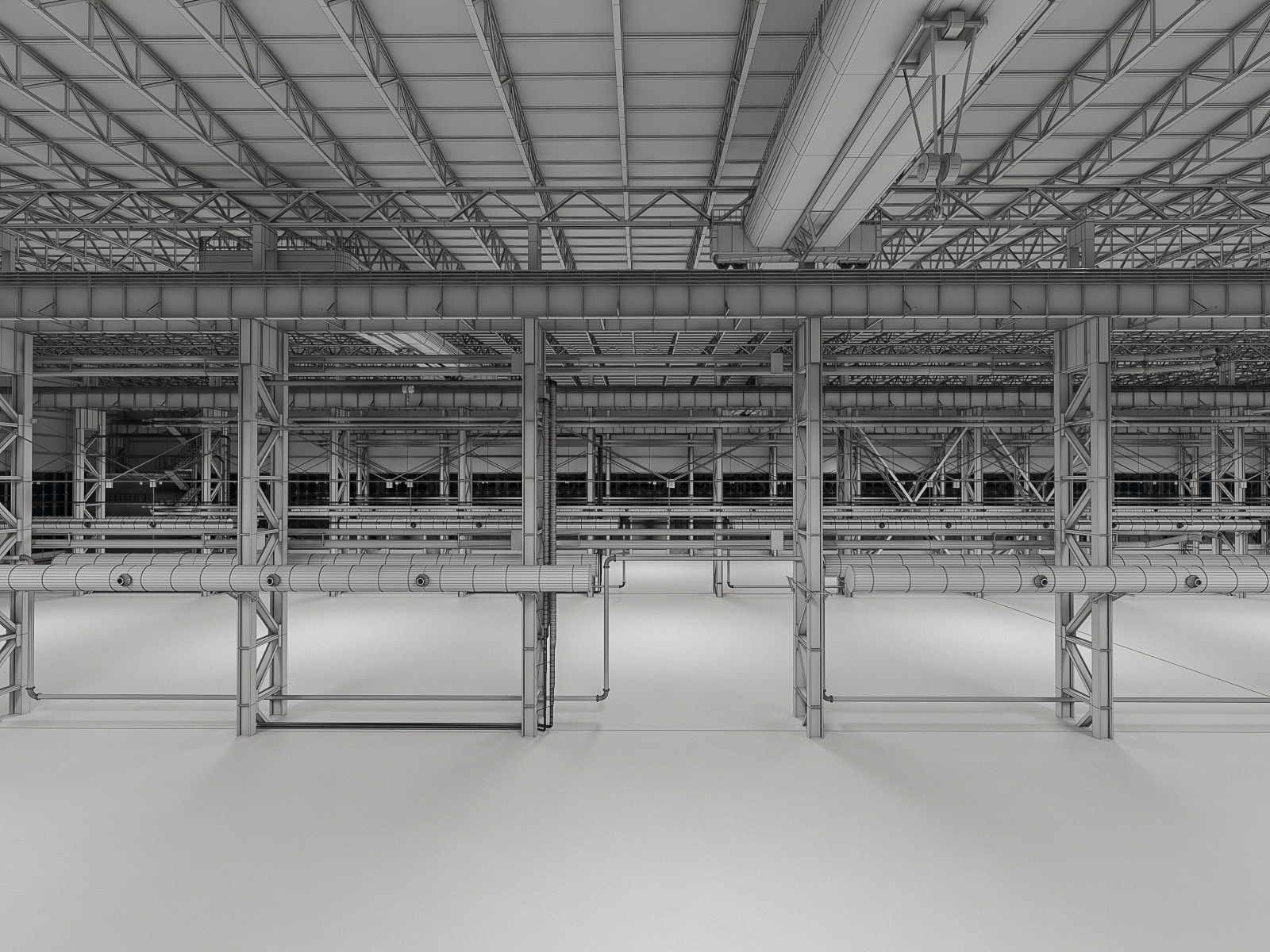 Industrial Building Interior 01 Low-poly 3D model_14
