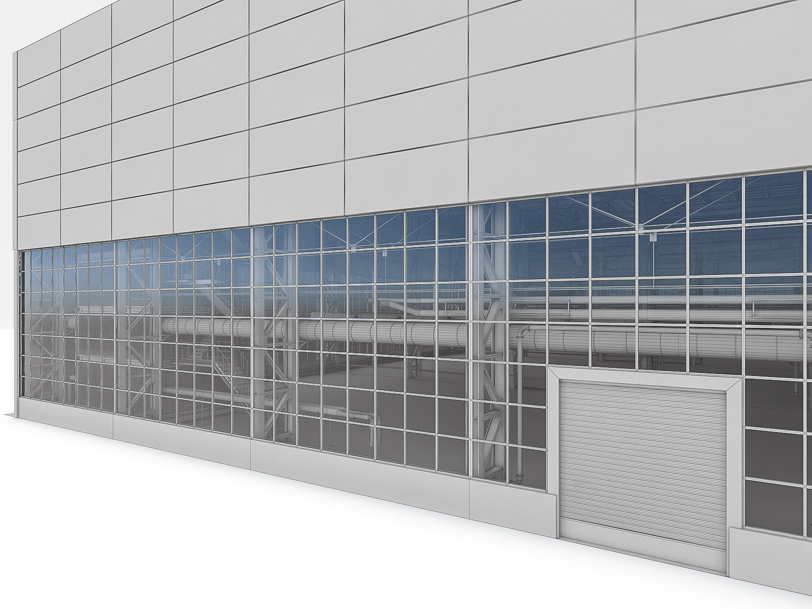 Industrial Building Interior 01 Low-poly 3D model_22