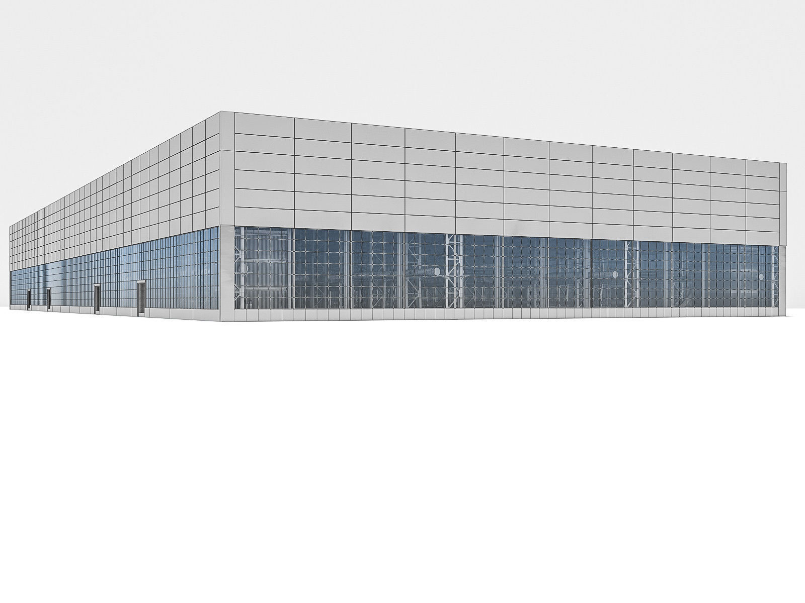 Industrial Building Interior 01 Low-poly 3D model_25