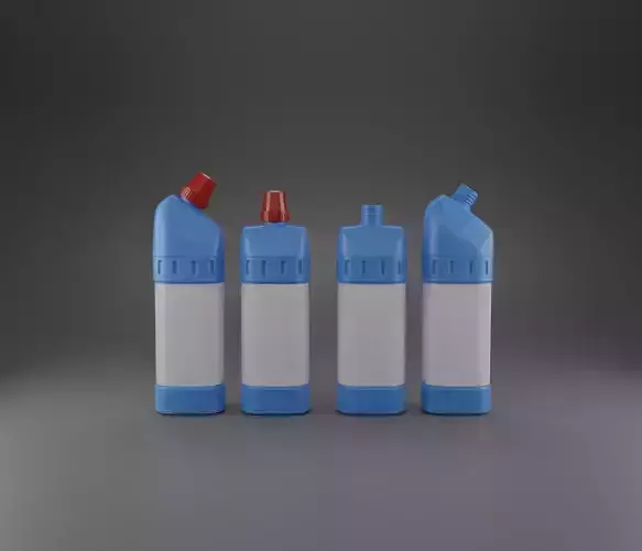 Bottles household chemicals supplies