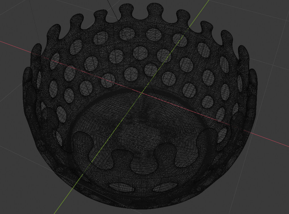 Pot for plants 3D model_1