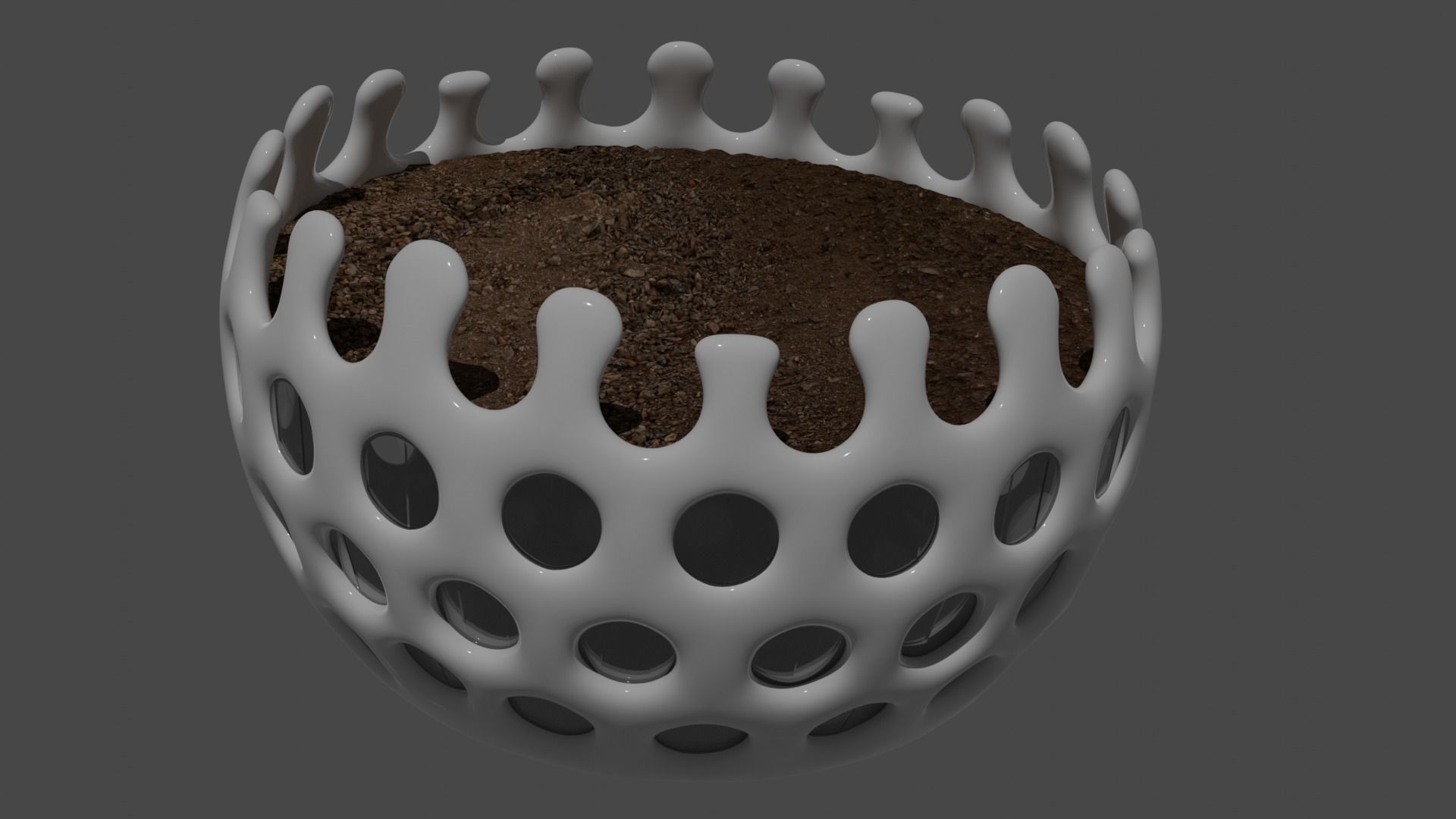 Pot for plants 3D model_3