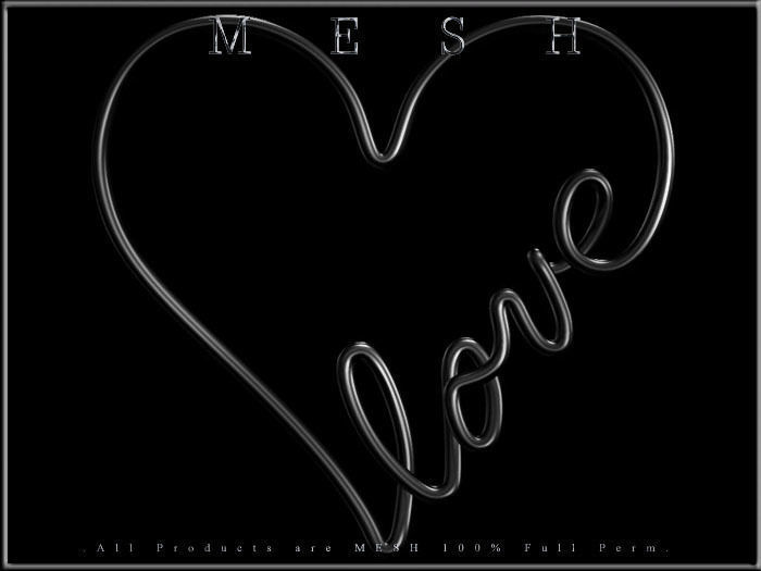 Wire Heart Shaped Love Low-poly 3D model_1