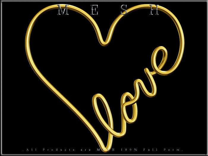 Wire Heart Shaped Love Low-poly 3D model_2