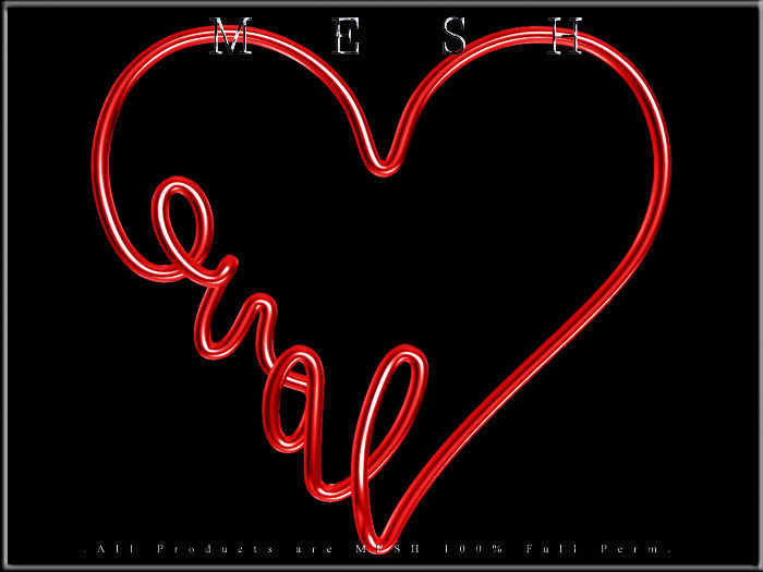 Wire Heart Shaped Love Low-poly 3D model_6