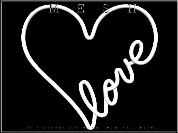 Wire Heart Shaped Love Low-poly 3D model_4