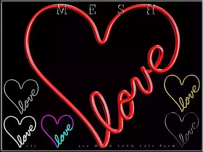 Wire Heart Shaped Love