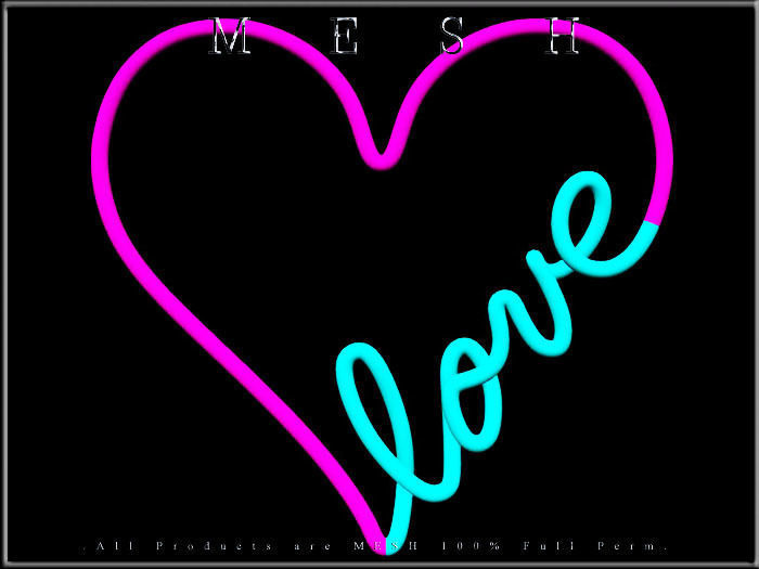 Wire Heart Shaped Love Low-poly 3D model_5