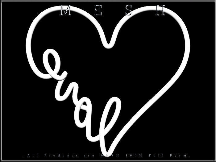 Wire Heart Shaped Love Low-poly 3D model_7